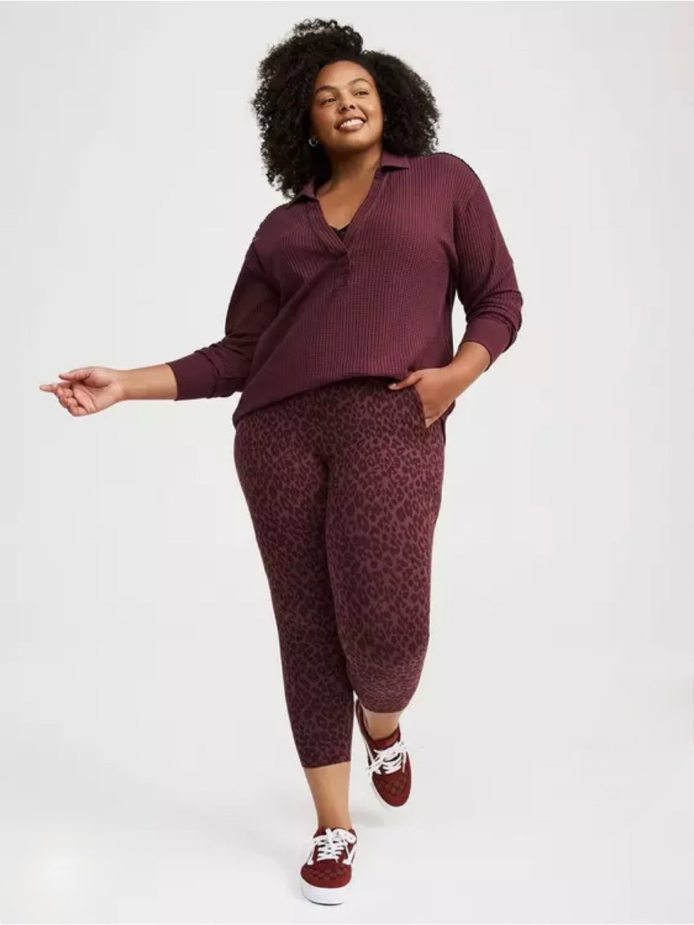 Torrid Waffle Collared
Drop Shoulder
